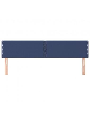Testiera 2 pz Blu 100x5x78/88 cm in Tessuto
