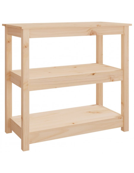 Tavolo Consolle 80x40x74 cm in Legno Massello di Pino