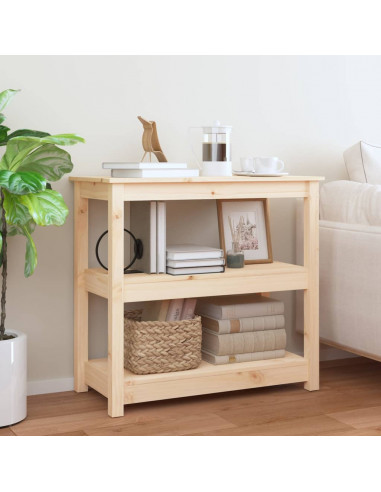 Tavolo Consolle 80x40x74 cm in Legno Massello di Pino