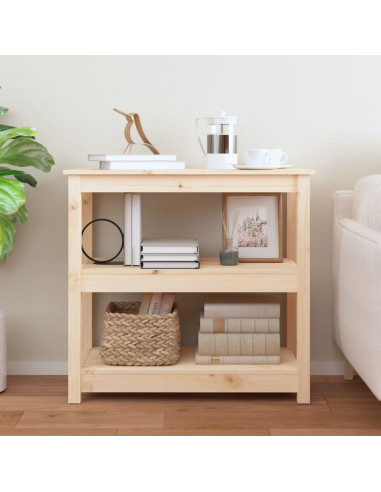 Tavolo Consolle 80x40x74 cm in Legno Massello di Pino