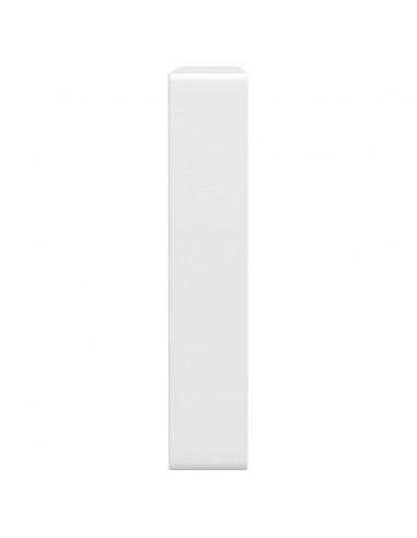 Reggimensole per Lavabo 2 pz Bianche Rettangolari in Acciaio