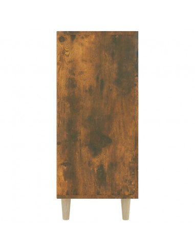 Credenza Rovere Fumo 90x34x80 cm in Legno Multistrato