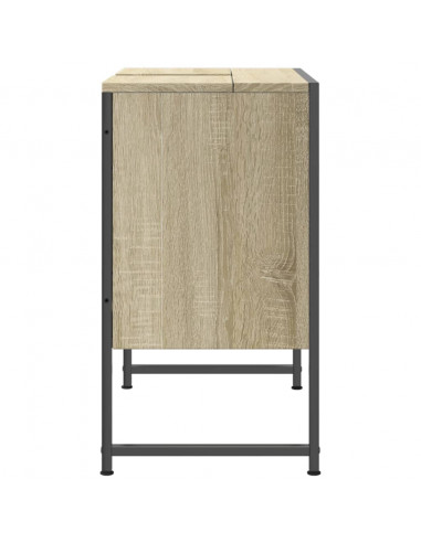 Mobile Lavabo Bagno Rovere Sonoma 60x33x60 cm Legno Multistrato