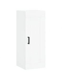 Credenza Bianca 34,5x34x180 cm in Legno Multistrato 2