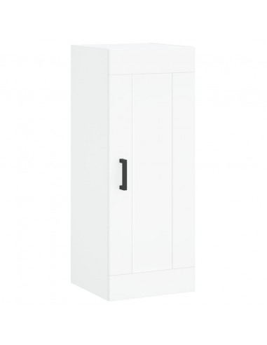 Credenza Bianca 34,5x34x180 cm in Legno Multistrato