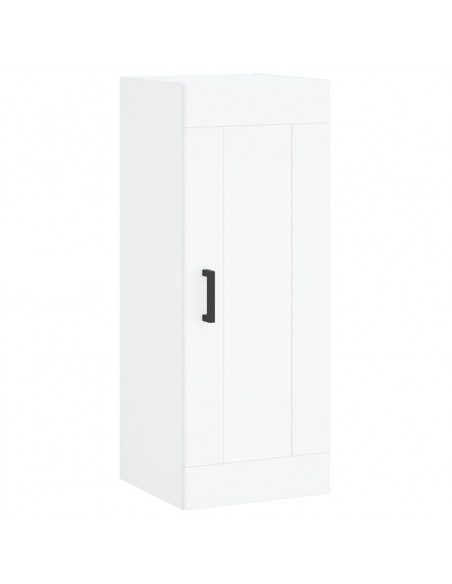 Credenza Bianca 34,5x34x180 cm in Legno Multistrato