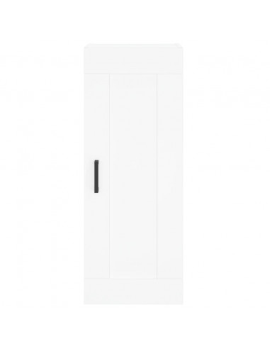 Credenza Bianca 34,5x34x180 cm in Legno Multistrato