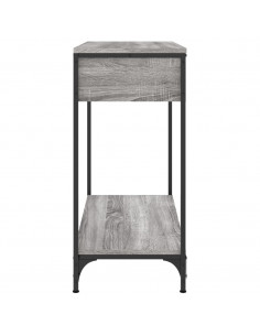 Tavolino Consolle Grigio Sonoma 75x34,5x75cm Legno Multistrato 2