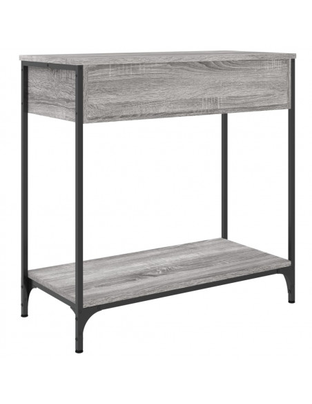 Tavolino Consolle Grigio Sonoma 75x34,5x75cm Legno Multistrato