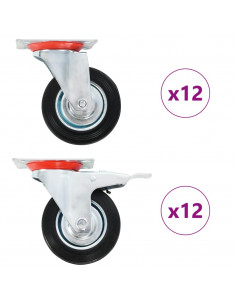 Ruote Girevoli 24 pz 100 mm 2