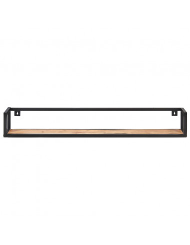 Mensole a Muro 2 pz 120 cm in Legno Massello di Acacia