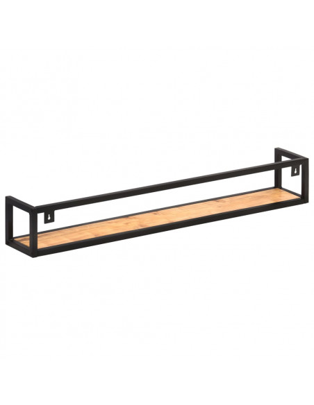 Mensole a Muro 2 pz 120 cm in Legno Massello di Acacia