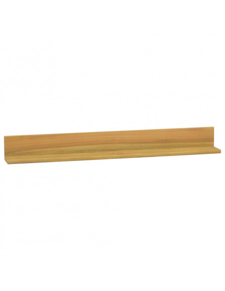 Mensole da Parete 2 pz 90x10x10 cm in Legno Massello di Teak