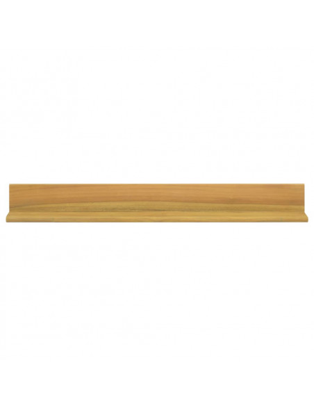 Mensole da Parete 2 pz 90x10x10 cm in Legno Massello di Teak