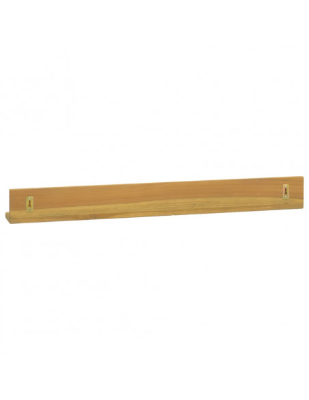 Mensole da Parete 2 pz 90x10x10 cm in Legno Massello di Teak