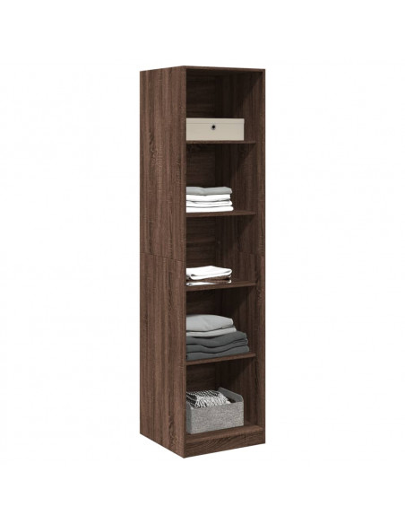 Armadio Rovere Marrone 50x50x200 cm in Legno Multistrato