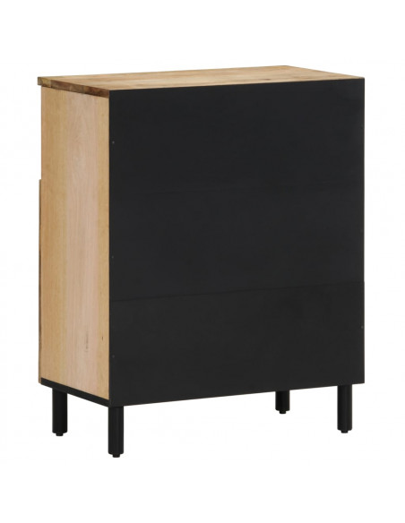 Credenza 60x33x75 cm in Legno Massello di Mango