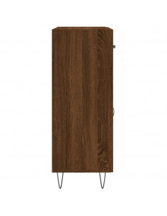 Credenza Rovere Marrone 69,5x34x90 cm in Legno Multistrato 2