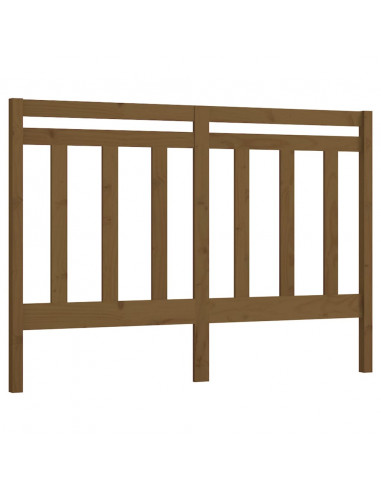 Testiera per Letto Miele 141x4x100 cm in Legno Massello di Pino