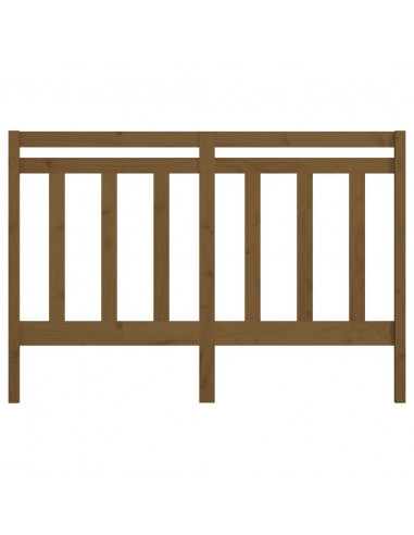 Testiera per Letto Miele 141x4x100 cm in Legno Massello di Pino