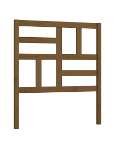 Testiera per Letto Miele 106x4x104 cm in Legno Massello di Pino 2