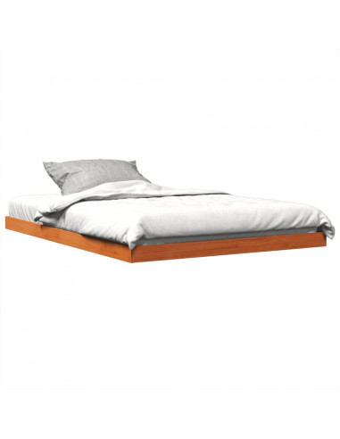 Giroletto Marrone Cera 135x190 cm in Legno Massello di Pino