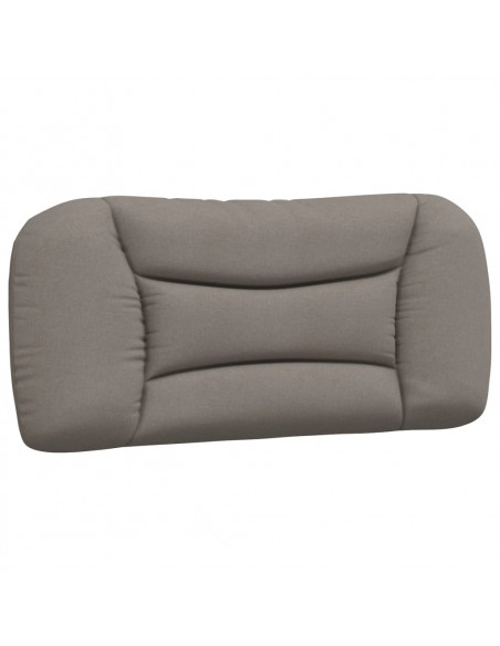 Letto con Materasso Tortora 90x200 cm in Tessuto