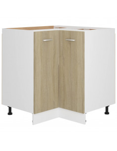 Mobile Angolare Rovere Sonoma 75,5x75,5x80,5 cm Multistrato 2