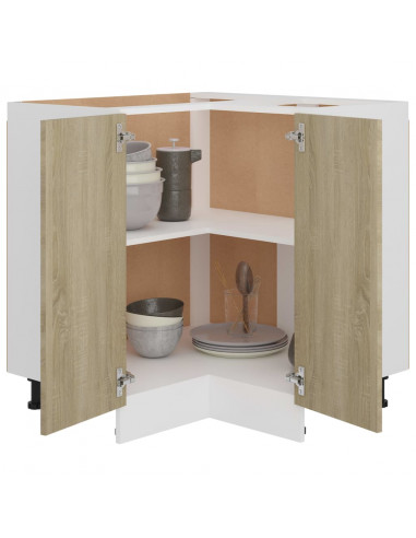 Mobile Angolare Rovere Sonoma 75,5x75,5x80,5 cm Multistrato