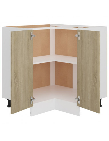 Mobile Angolare Rovere Sonoma 75,5x75,5x80,5 cm Multistrato