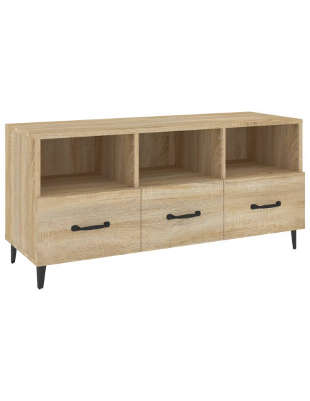 Mobile Porta TV Rovere Sonoma 102x35x50 cm Legno Multistrato