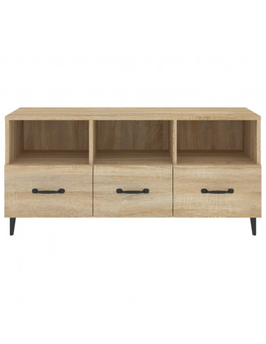 Mobile Porta TV Rovere Sonoma 102x35x50 cm Legno Multistrato