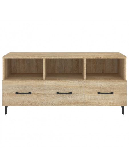 Mobile Porta TV Rovere Sonoma 102x35x50 cm Legno Multistrato