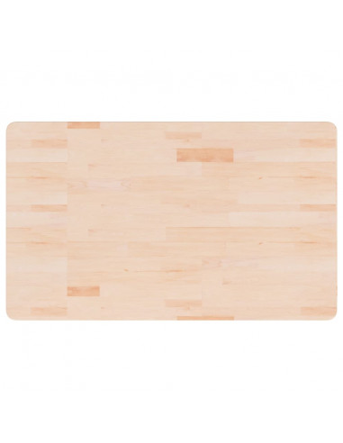 Ripiano a Parete per Lavabo in Acciaio e Massello di Rovere