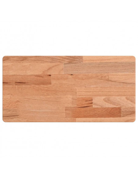 Mensola a Parete 40x20x2,5 cm in Legno Massello di Faggio