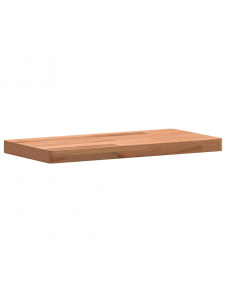 Mensola a Parete 40x20x2,5 cm in Legno Massello di Faggio