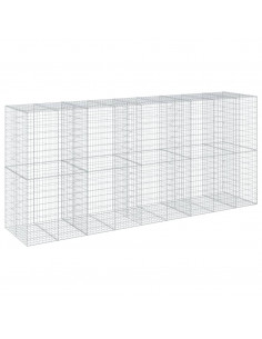 Cesto Gabbione con Copertura 450x100x200 cm in Ferro Zincato 2