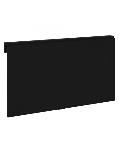 Tavolino da Parete Pieghevole Nero 110x38x75 cm in Multistrato
