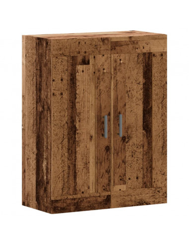 Mobile a Parete Legno Antico 69,5x34x90 cm in Truciolato