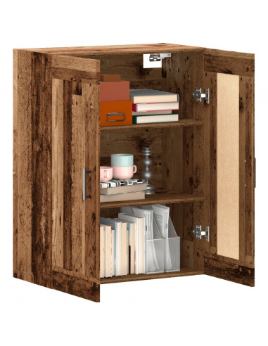 Mobile a Parete Legno Antico 69,5x34x90 cm in Truciolato