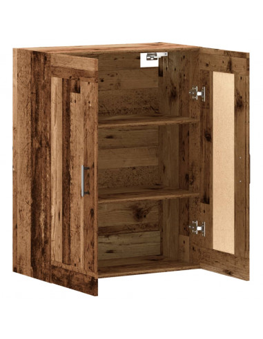 Mobile a Parete Legno Antico 69,5x34x90 cm in Truciolato