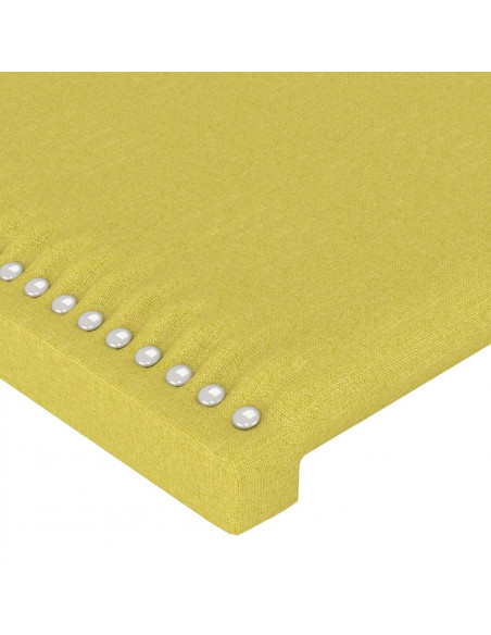 Testiera Verde 100x5x78/88 cm in Tessuto