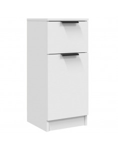 Credenza Bianca 30x30x70 cm in Legno Multistrato 2