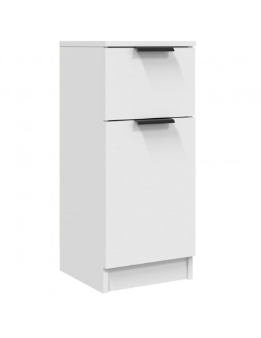 Credenza Bianca 30x30x70 cm in Legno Multistrato