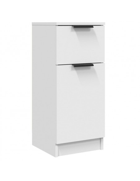 Credenza Bianca 30x30x70 cm in Legno Multistrato