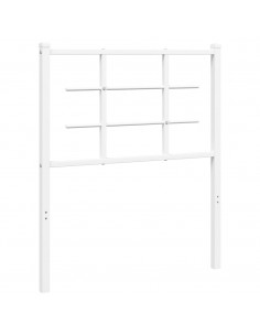 Testiera in Metallo Bianco 80 cm 2