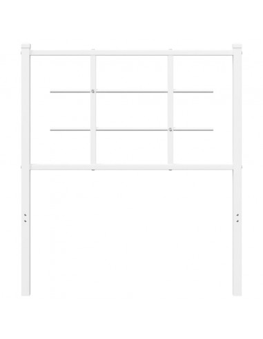 Testiera in Metallo Bianco 80 cm