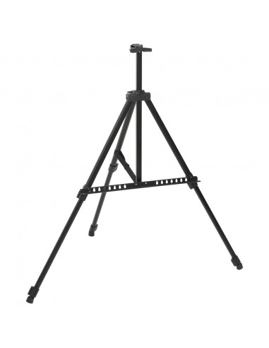 Cavalletto Espositivo Regolabile Nero in Metallo
