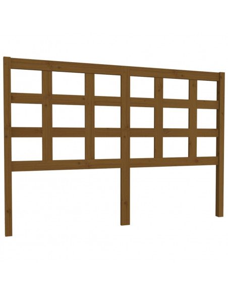 Testiera per Letto Marrone Miele 145,5x4x100cm in Pino Massello