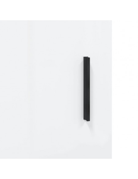 Credenza Bianco Lucido 69,5x31x115 cm in Legno Multistrato